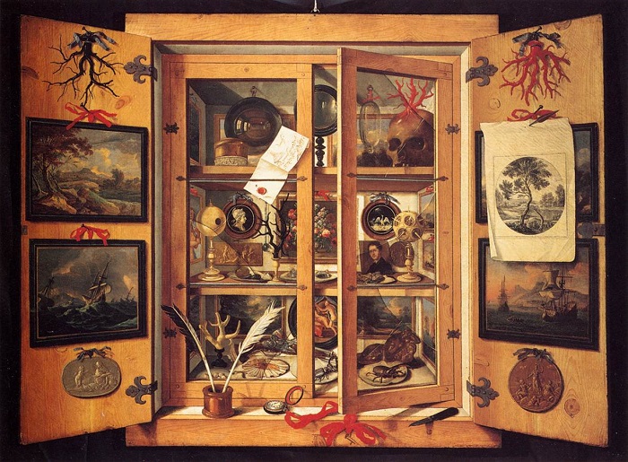 Domenico Remps, Cabinet of Curiosities (1690s). Wikimedia Commons